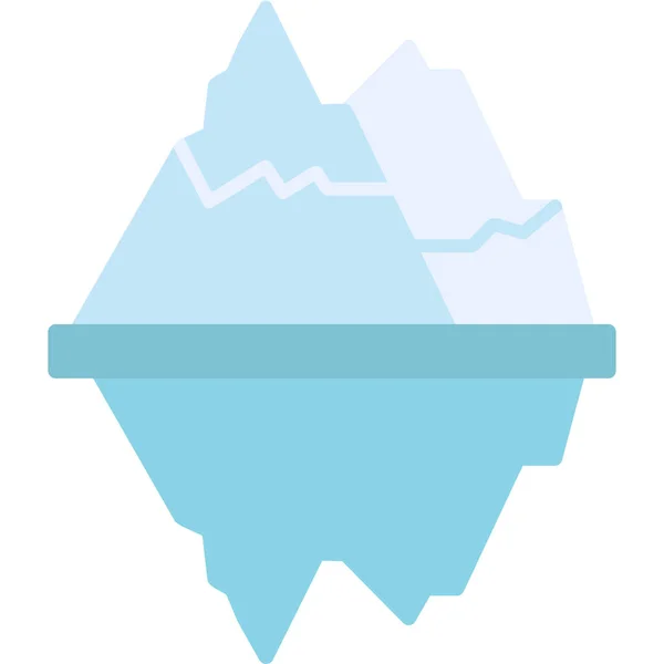 Icona Iceberg Illustrazione Design Moderno — Vettoriale Stock
