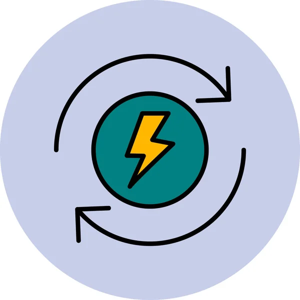 Vector Illustration Power Icon — Stock Vector