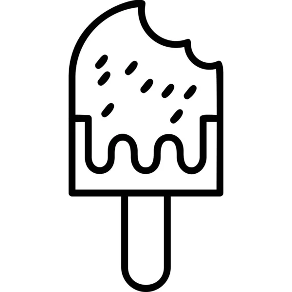 Helado Diseño Simple — Vector de stock