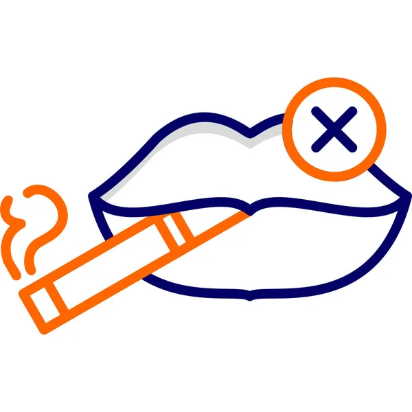 Vektor Illustration Tecknad Rökning Pipa — Stock vektor