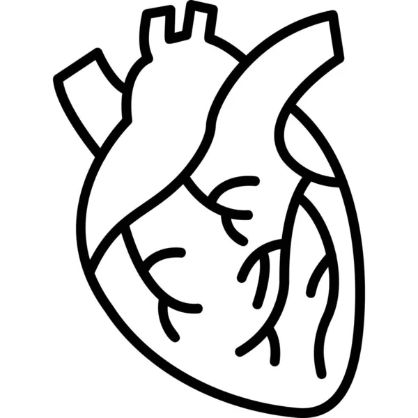 Heart Modern Icon Vector Illustration — Stock Vector