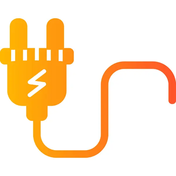 Plug Icon Web Illustration Simple — Image vectorielle