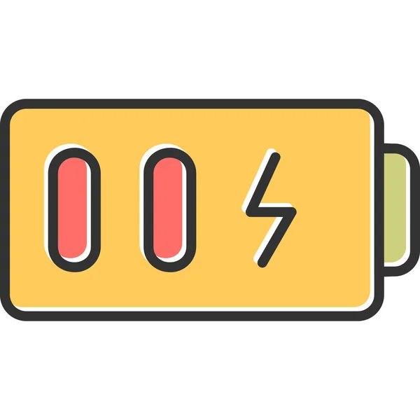 Power Electric Energy Charger Battery Icon — Stock Vector