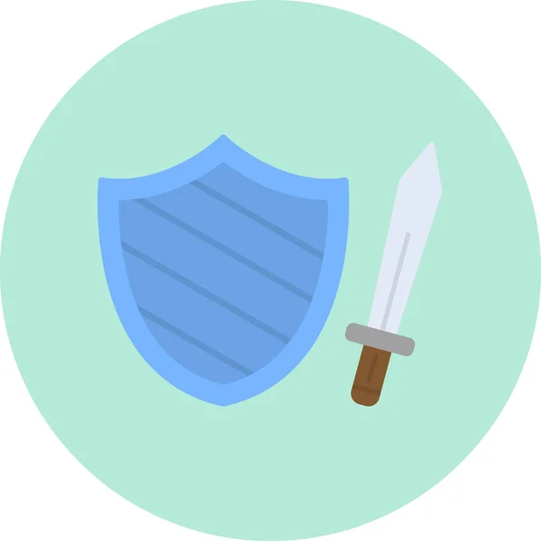 Shield Icon Vector Illustration Simple Design — Stock Vector