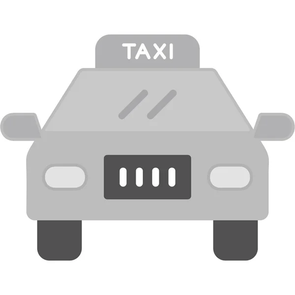 Icono Taxi Vector Ilustración — Archivo Imágenes Vectoriales