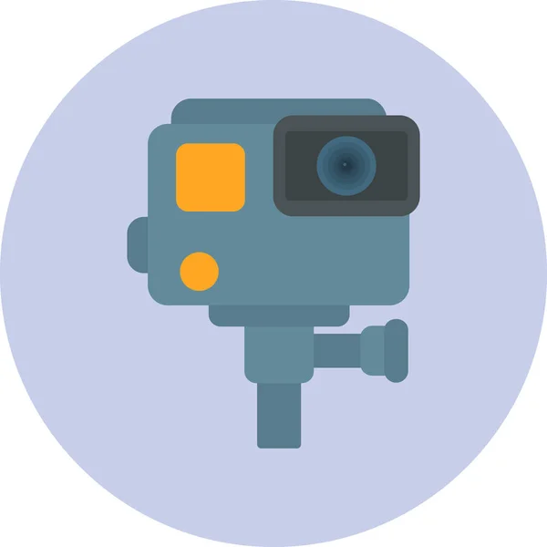 Κάμερα Web Εικονίδιο Απλή Απεικόνιση — Διανυσματικό Αρχείο