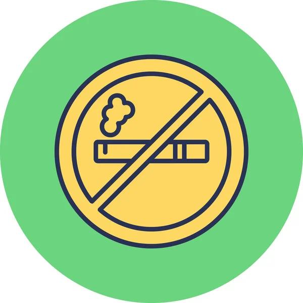 Εικονίδιο Καπνιζόντων Διανυσματική Απεικόνιση — Διανυσματικό Αρχείο