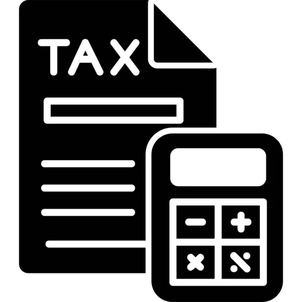 Εικόνα Διανυσμάτων Εικονιδίων Υπολογισμού Φόρου — Διανυσματικό Αρχείο