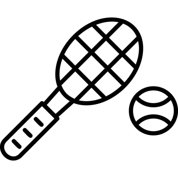 Racket Icône Web Illustration Simple — Image vectorielle