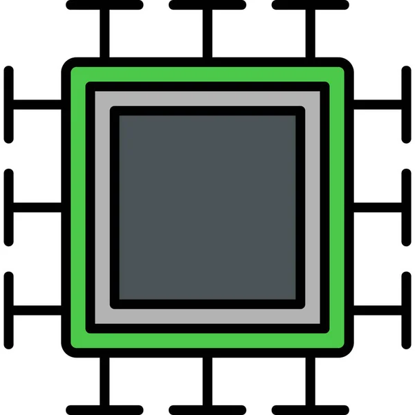 Lcd Web Symbol Einfache Illustration — Stockvektor