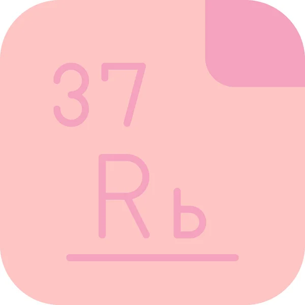 37ルビジウム メンデレーエフの周期表 — ストックベクタ