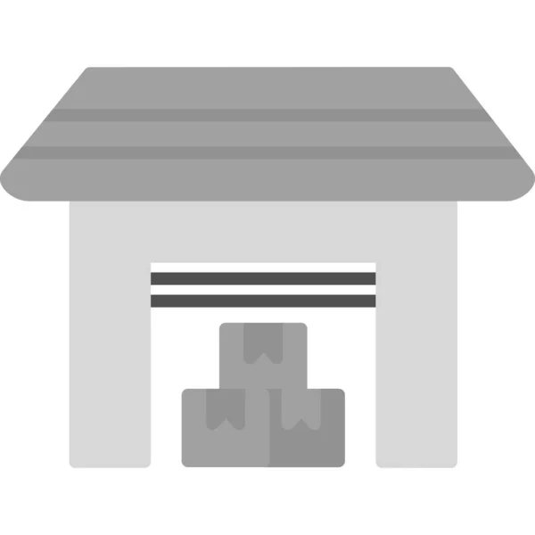 Hotel Web Symbol Einfache Illustration — Stockvektor