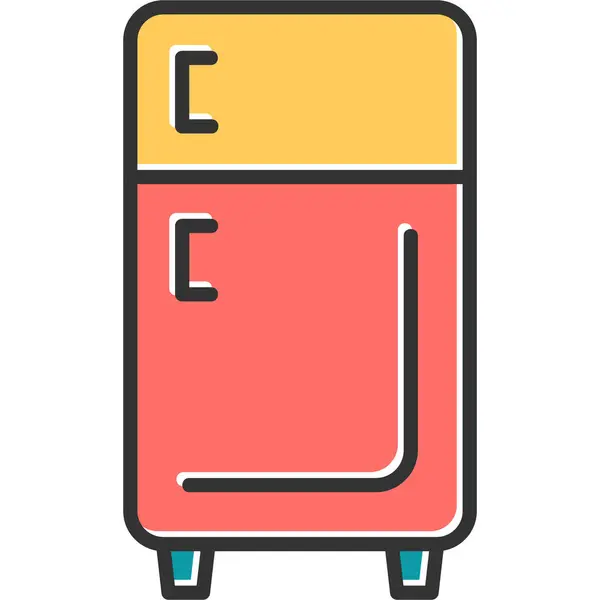 Icono Moderno Refrigerador Ilustración Vectorial — Vector de stock