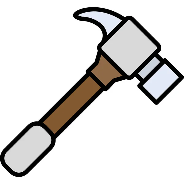 Hammer Ikone Einfache Illustration Von Gerichtlichen Vektor Symbolen Für Webdesign — Stockvektor