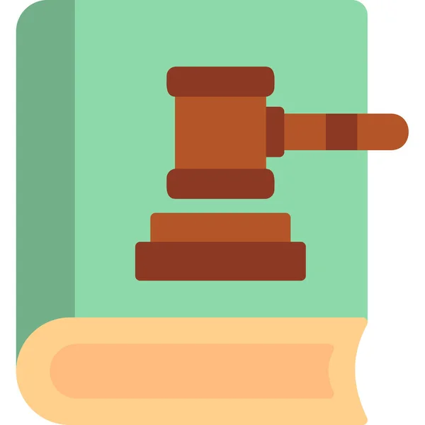 Law Book Icon Modern Design Illustration — 스톡 벡터