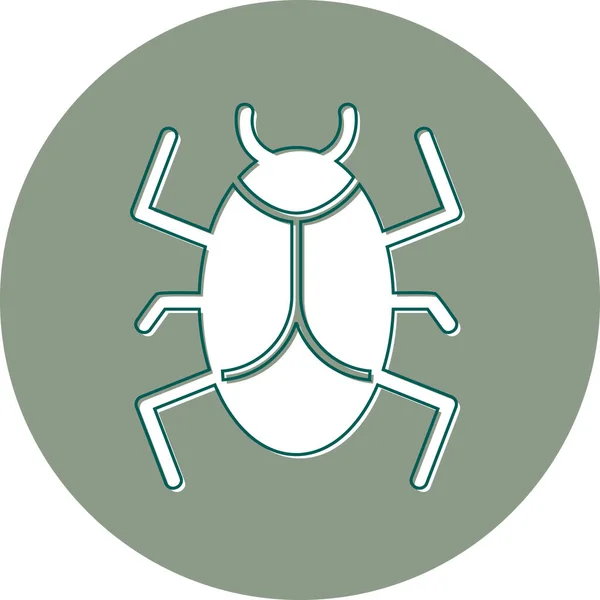 Bug Icono Moderno Ilustración Vectorial — Vector de stock