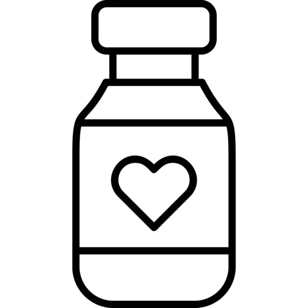 Vitamina Icono Web Ilustración Simple — Archivo Imágenes Vectoriales