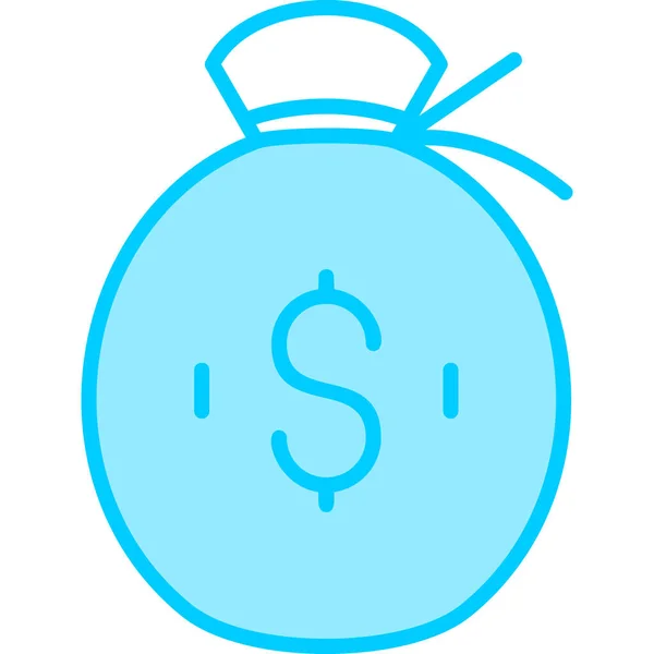 Dinero Icono Web Ilustración Simple — Archivo Imágenes Vectoriales