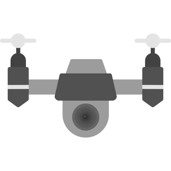 Ícone Drone Ilustração Vetorial Design Simples —  Vetores de Stock