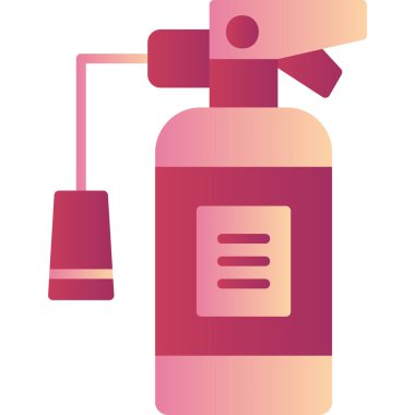 Yangın söndürücü, ağ basit simge illüstrasyonu