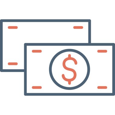 Para için. Web simgesi basit illüstrasyon