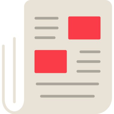 Belge. Web simgesi basit illüstrasyon