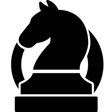 Satranç ikonu vektör illüstrasyonu