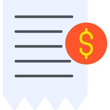 Fatura. Web simgesi basit tasarım