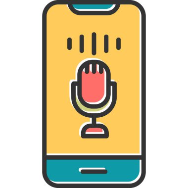 Ses Denetim Web simgesi basit illüstrasyon