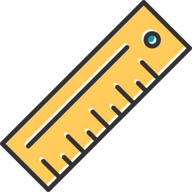 cetvel simgesi çizimi