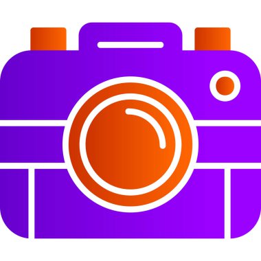 profesyonel dijital fotoğraf makinesi, illüstrasyon simgesi