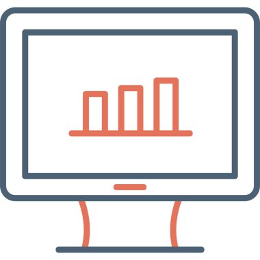 grafik ikonu vektör illüstrasyonu