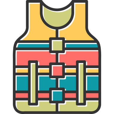 Yelek. Web simgesi basit illüstrasyon