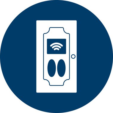 Akıllı Kapı simgesinin vektör çizimi