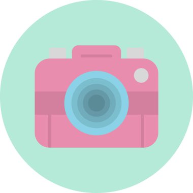 profesyonel dijital fotoğraf makinesi, illüstrasyon simgesi