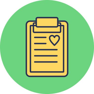 vector illustration of simple heart icon