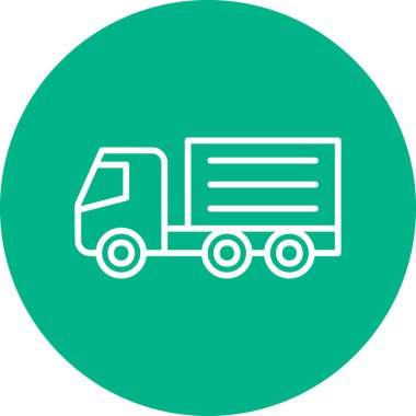 Kamyon soyut simge vektör çizimi