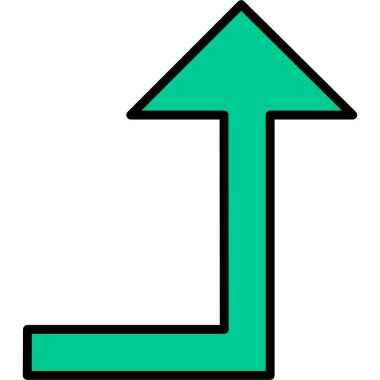 ok simgesi işaret vektör illüstrasyonu