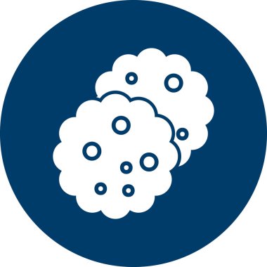 Kurabiye. Web simgesi basit illüstrasyon