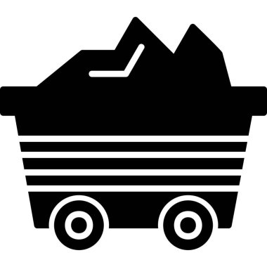 katı siyah ve beyaz vektör simgesi