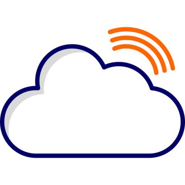 vector cloud technology icon illustration
