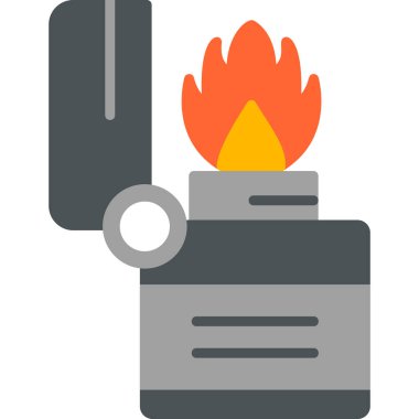 Gaz sobası. Basit resimleme