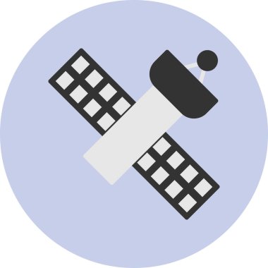 uydu simgesi vektör illüstrasyonu