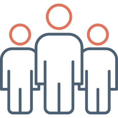 grup insan, web basit illüstrasyon