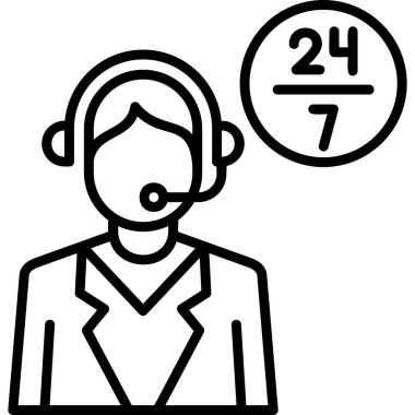 Müşteri servisi. Web simgesi