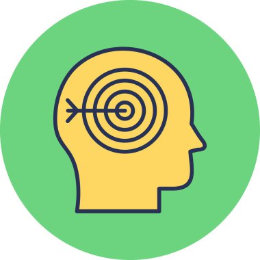 hedef simge vektör illüstrasyonu