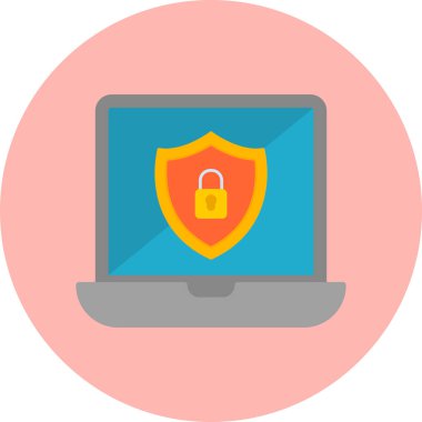 Data Security modern simgesinin vektör illüstrasyonu