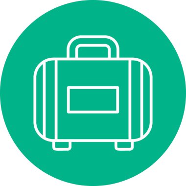 Çanta. Web simgesi vektör illüstrasyonu