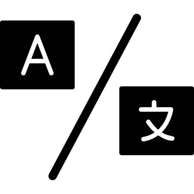 Çeviri simgesi vektör illüstrasyonu