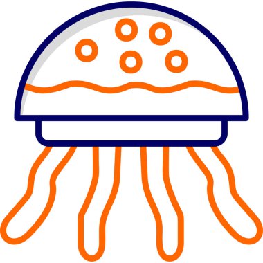 Balık. Web simgesi basit illüstrasyon